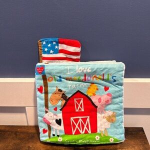 “I love old McDonald’s farm” by Sandra Magsamen fabric cloth book toddler baby